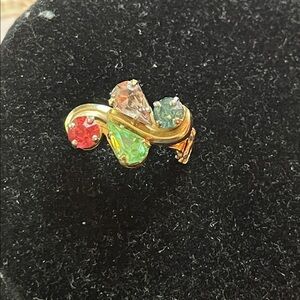 Vintage Barclay 4 stone brooch RARE FIND